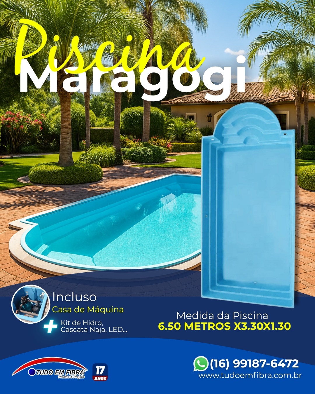 Piscina em Fibra de Vidro - Projeto 14