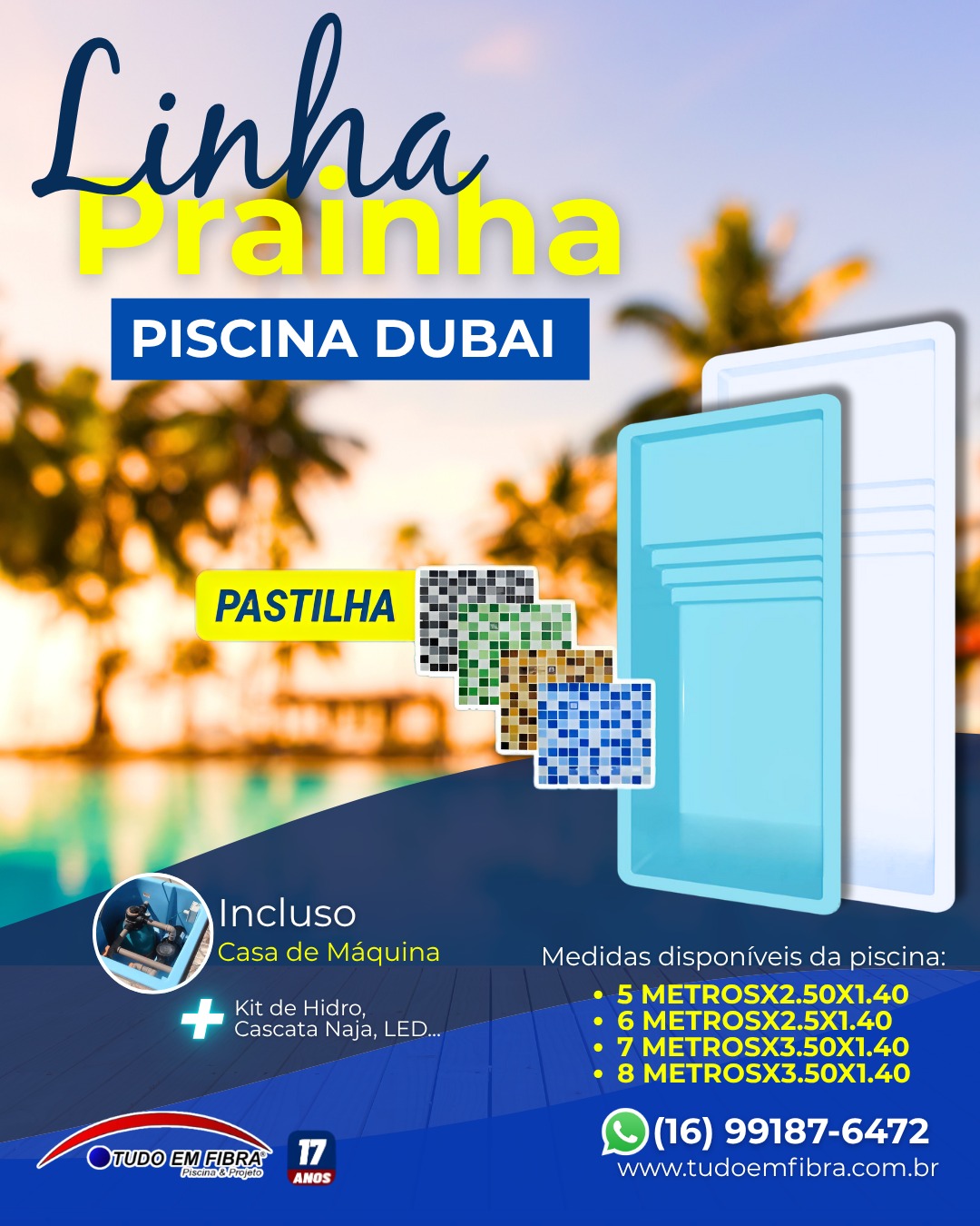 Piscina em Fibra de Vidro - Projeto 16