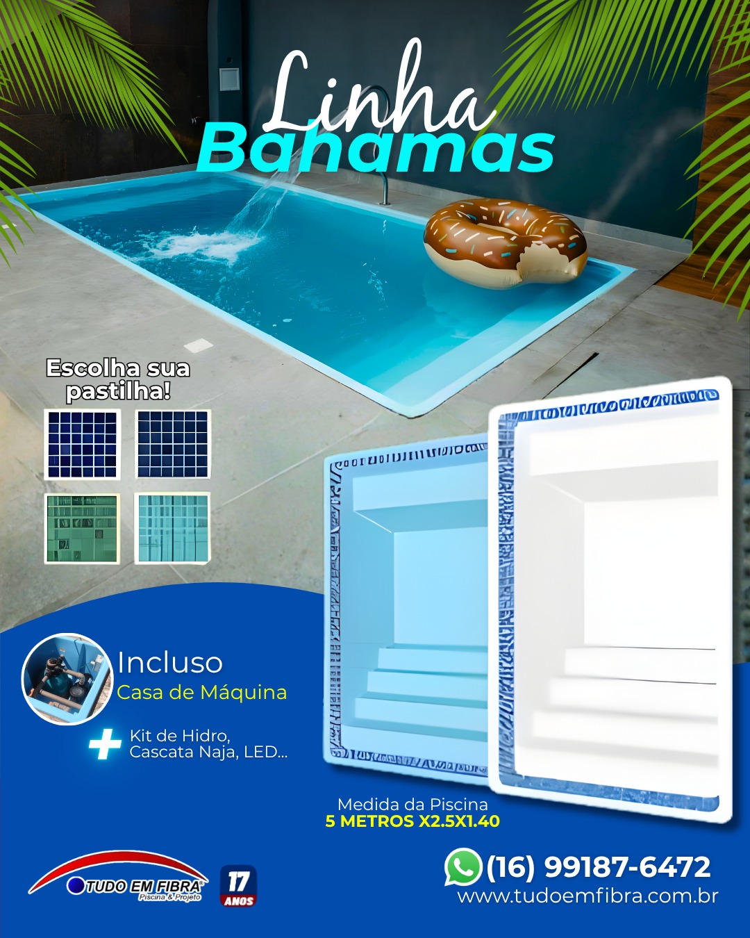 Piscina em Fibra de Vidro - Projeto 17