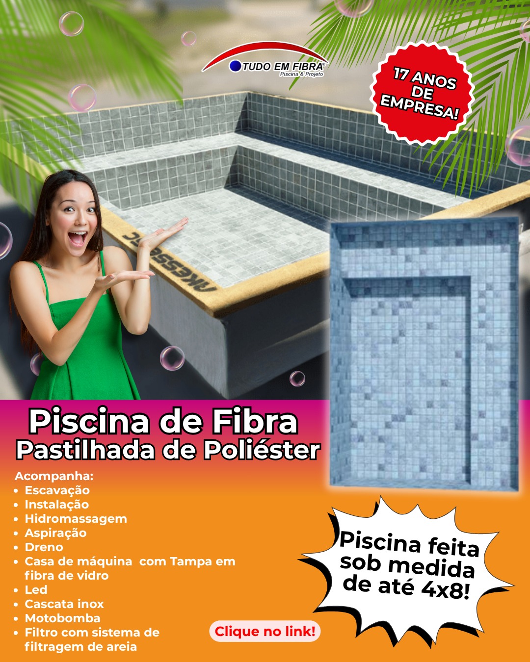 Piscina em Fibra de Vidro - Projeto 2