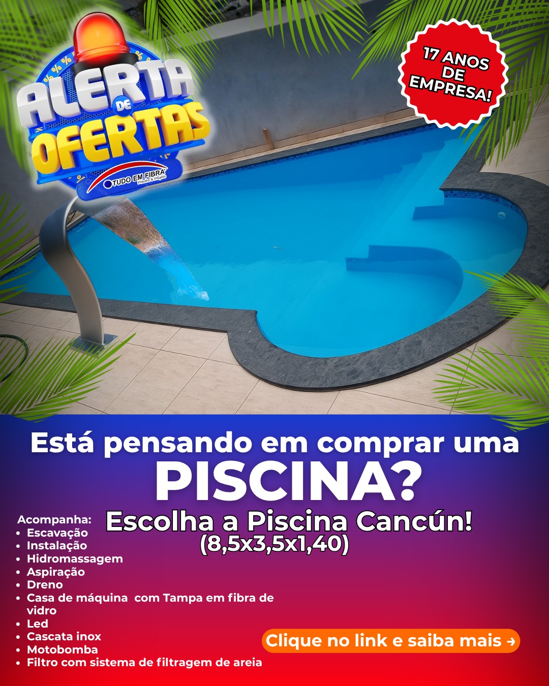 Piscina em Fibra de Vidro - Projeto 5